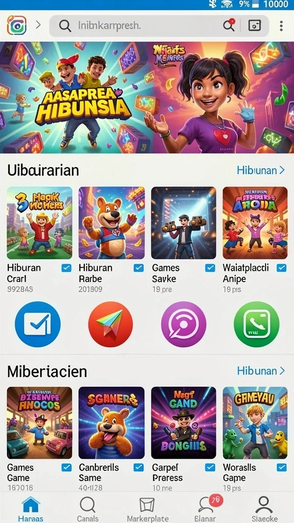 Tangkapan layar memperlihatkan fitur multiplayer yang seru.