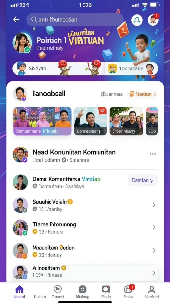 Tampilan antarmuka pengguna yang menarik.