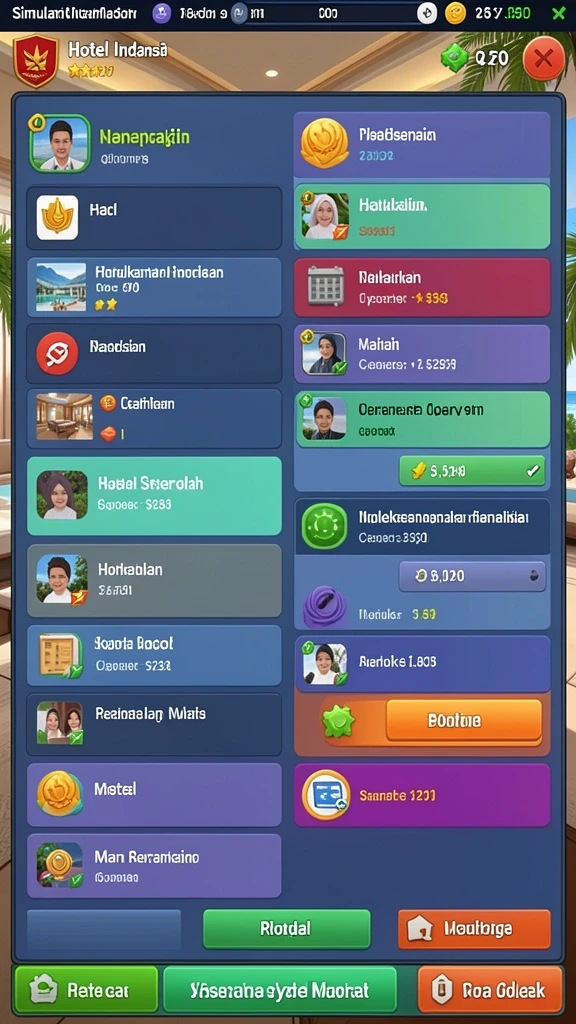 Tampilan antarmuka yang modern dan menarik.