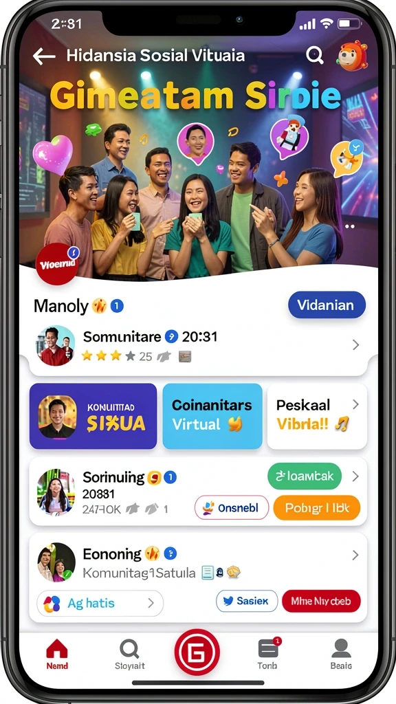 Tampilan antarmuka yang menarik dan modern.