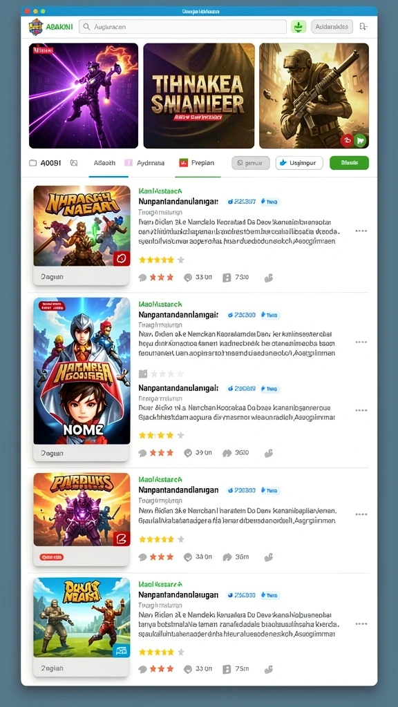 Berbagai pilihan permainan seru untuk semua kalangan.
