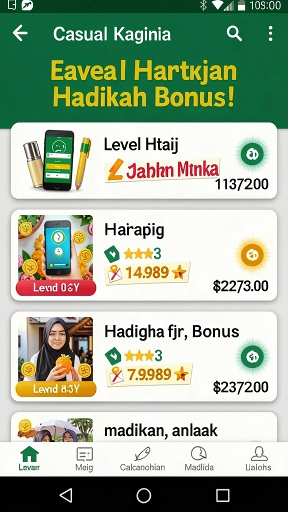 Tampilan karakter yang menarik dan penuh detail.