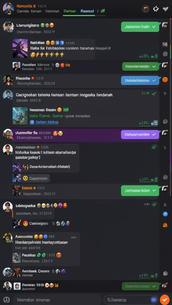 Beragam permainan menarik yang dapat dipilih.