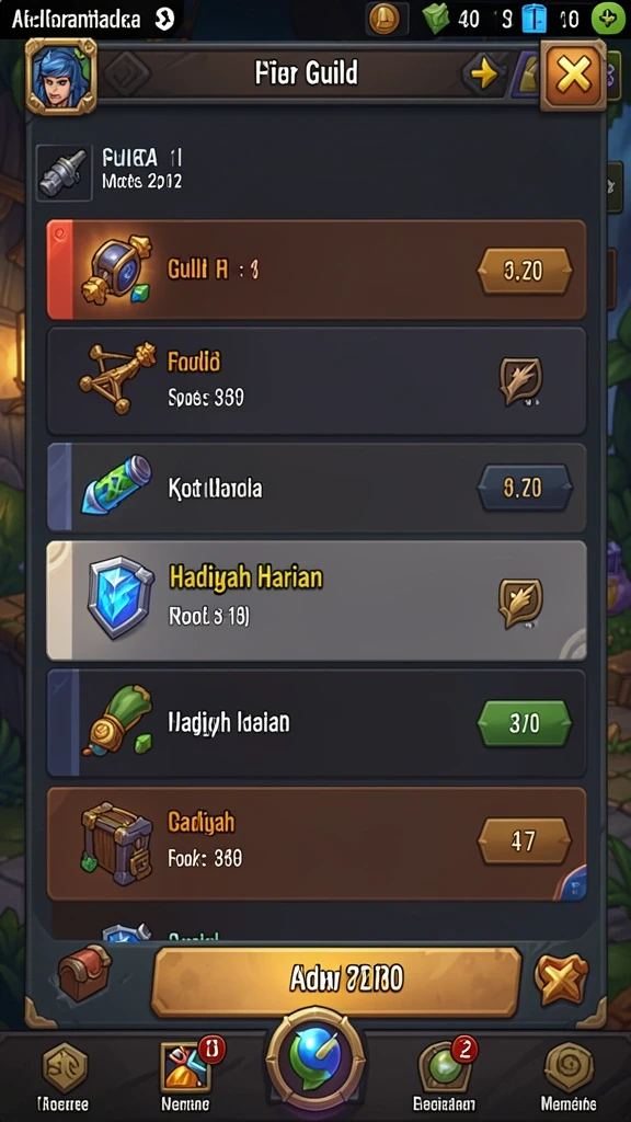 Tampilan awal game yang memukau dan menarik.