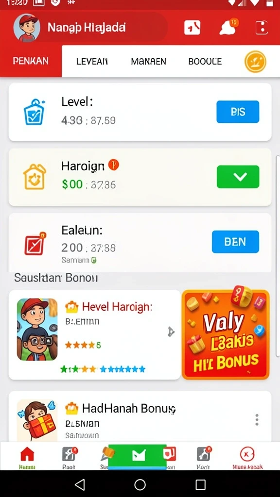 Tampilan antarmuka yang ramah pengguna dan menarik.