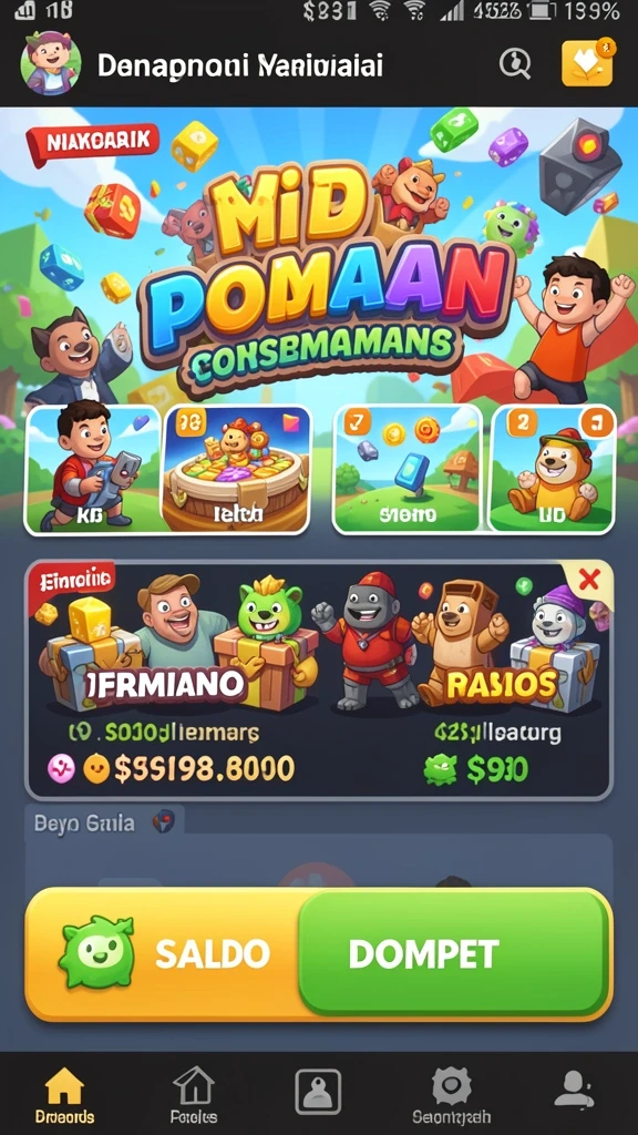 Fitur chat sosial yang mempertemukan pemain.