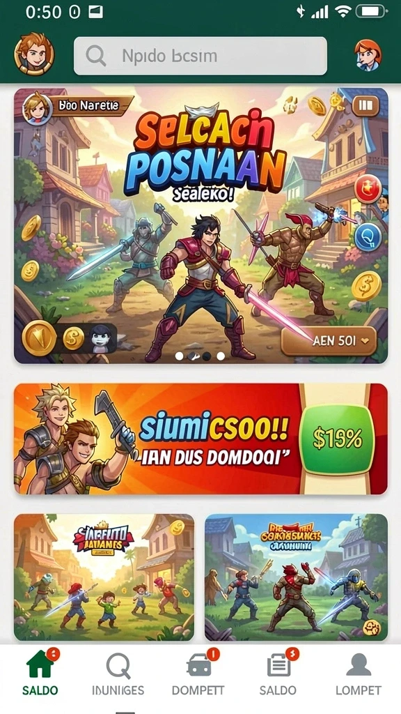 Beragam pilihan permainan untuk semua kalangan.
