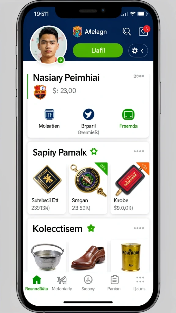 Tampilan menu yang intuitif dan mudah dinavigasi.