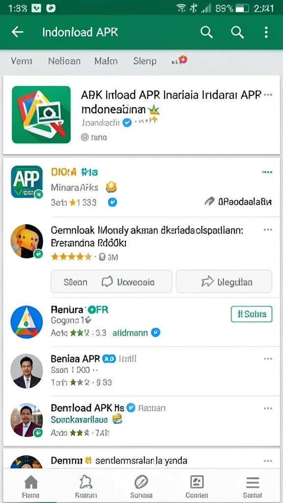 Beragam pilihan permainan yang menggugah selera.