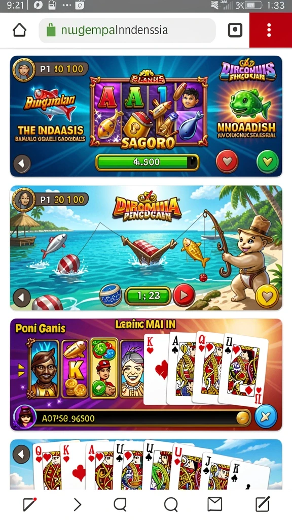 In-game menu yang mudah digunakan dan intuitif.