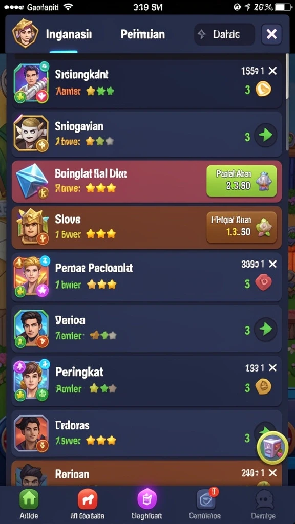 Mode permainan yang seru dan menantang.