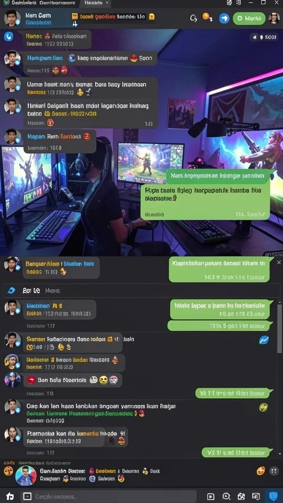 Leaderboards yang menunjukkan peringkat pemain.