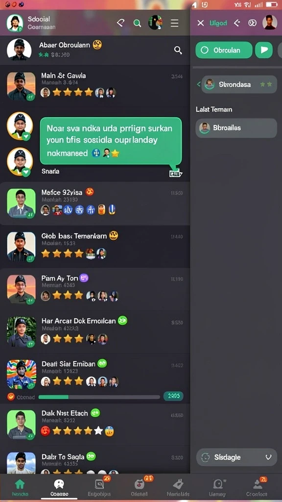Karakter unik dengan kemampuan dan keahlian berbeda.