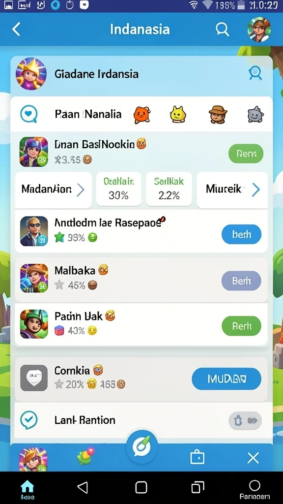 Banyak pilihan permainan seru untuk dimainkan.
