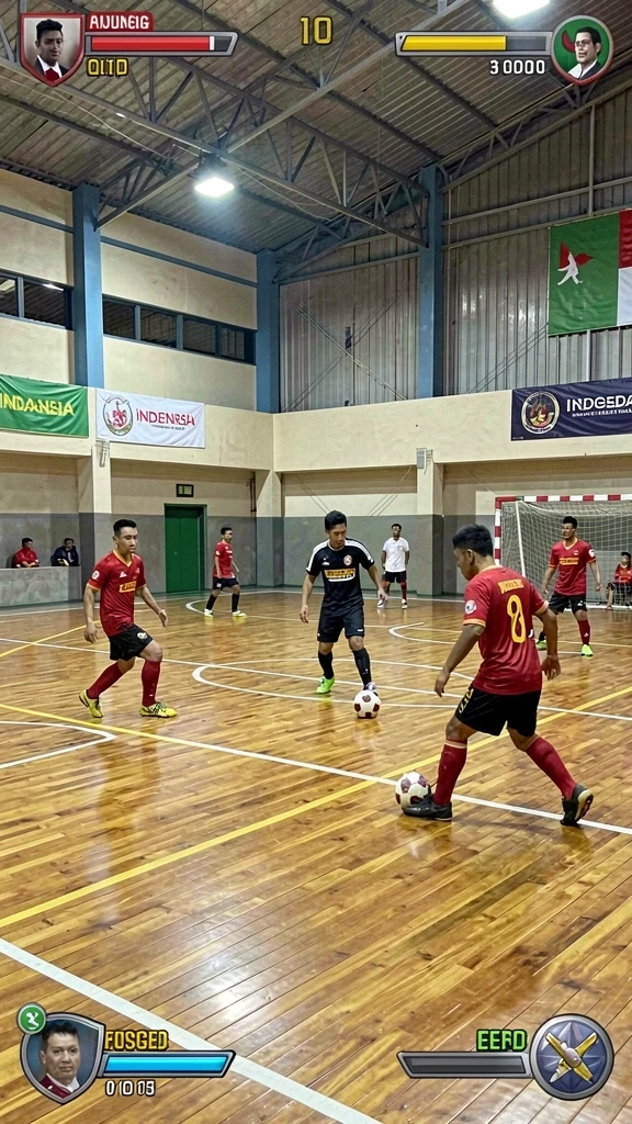Tangkapan layar dari mode multiplayer yang penuh aksi.