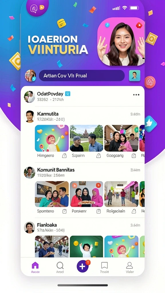 Tampilan antarmuka yang menarik dan modern.