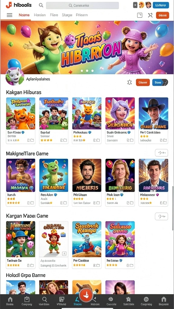 Berbagai karakter menarik untuk dipilih.