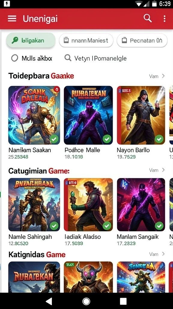 Tantangan menarik di setiap level permainan.